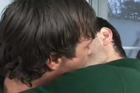 Luscious dudes engulfing & banging