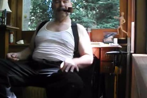 Enjoying A Pipe, Stripping Down To My underwear And in nature's garb Feet. PG-rated.