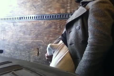 another Vid shot At The Tire Yard Last Winter. This Time, Inside The Back Of The Truck. I'm Wearing My Longjohns And Briefs And There's Some Serious Bulging Going On. I acquire My Nut Off Around 7mins In.