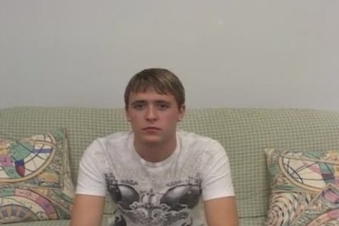 Luscious boy stroking