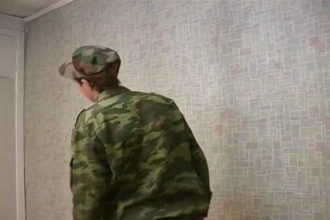 A young Army boy receives Nailed By His Sergeant