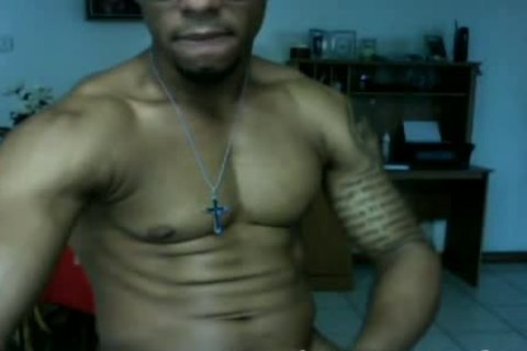 Dominican Straight brawny Papi Jerks Off