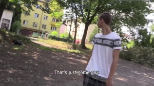 boyz pounding hard with stranger in the forest