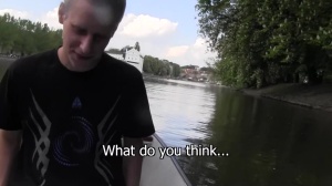 tasty Czech boy goes for a boat trip with stranger
