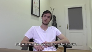 A hockey player with kind of disappointing knob