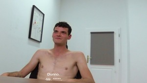 Skinny boy worships balls and receives sodomized hard