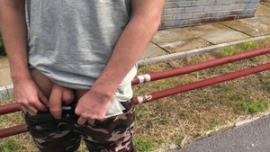 Playful gay boy happily takes this ramrod in the bum