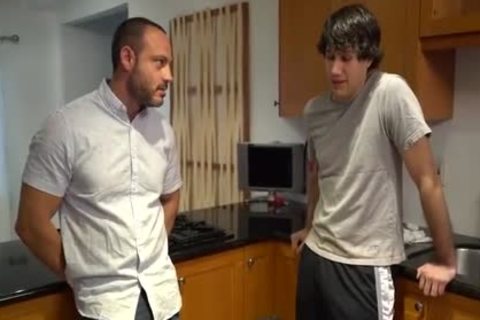 Muscled hunk really likes rough nailing