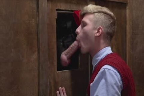 sucking large penis Priest In Gloryhole