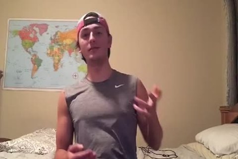 straight lad Masyn Thorne Inside During Quarantine Strokes His humongous 10-Pounder