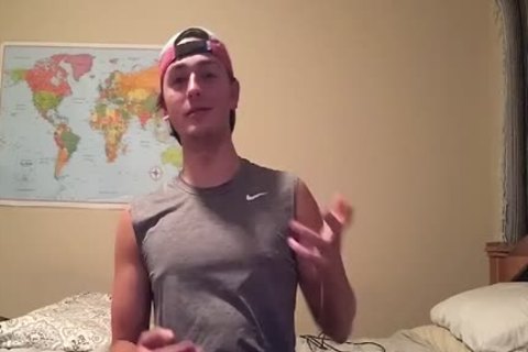 straight lad Masyn Thorne Inside During Quarantine strokes his cock For Members