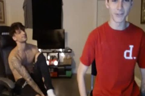 two fresh boyz Caressing Their cocks
