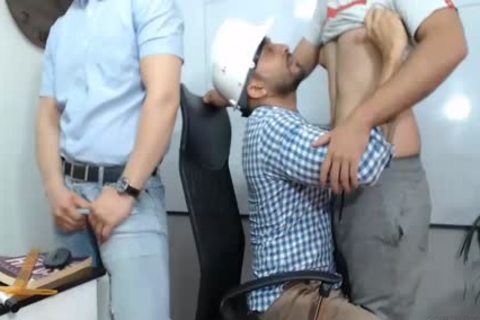 three old fellows With big dongs Caressing Each Other And Having Live Sex