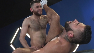 RagingStallion: Hugo Diaz next to tattooed Rikk York