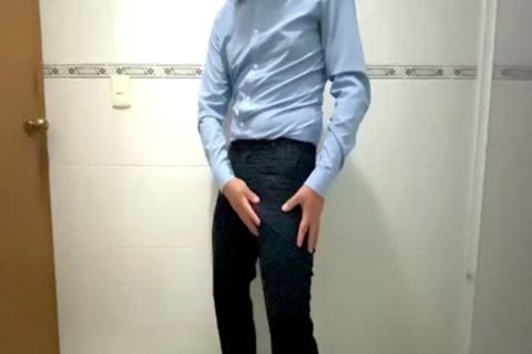 Latino teen In Suit Jerks Off Till goo flow