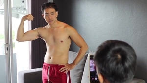 Thai straight guy gets a buzz out of loud sex