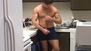 Next Door Male: Cum-Hungry Brodie Strokes It Alone